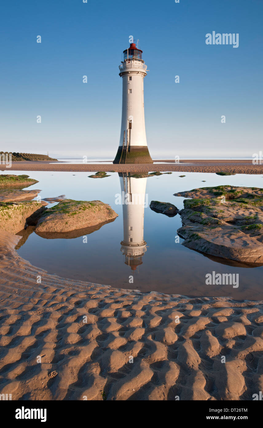 Barsch Rock Leuchtturm, New Brighton, Wirral, Merseyside, England, UK Stockfoto