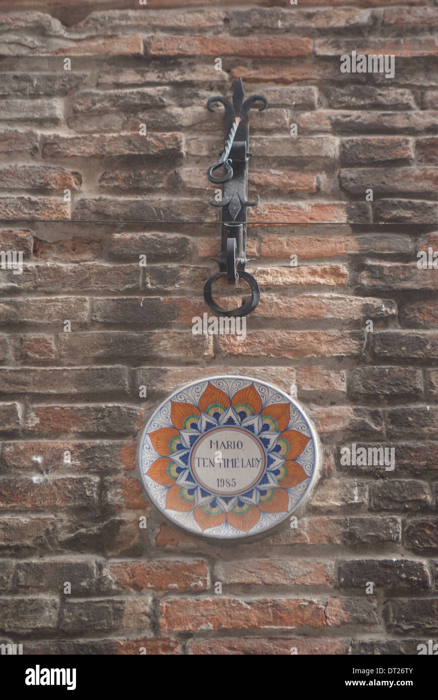 außen Wand-Dekorationen Faenza Italien Stockfoto