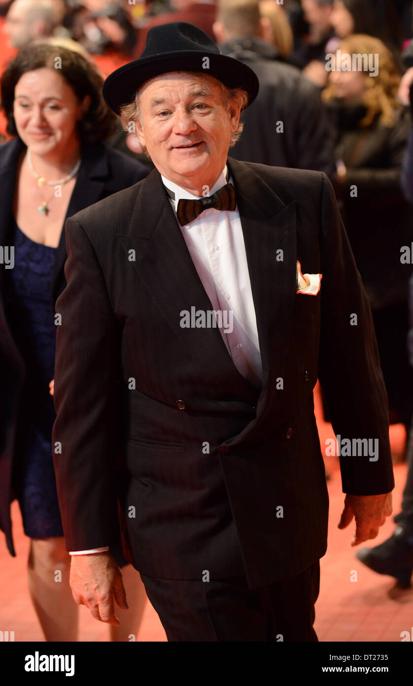 BERLIN, Deutschland, 6. Februar 2014. Bill Murray besucht "The Grand Budapest Hotel" Premiere auf die 64. jährliche Berlinale International Film Festival im Berlinale-Palast am 6. Februar 2014 in Berlin, Deutschland. Bildnachweis: Janne Tervonen/Alamy Live-Nachrichten Stockfoto