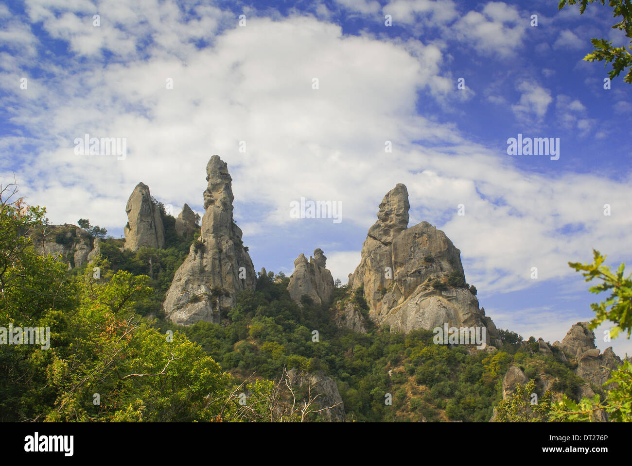 'Teufel Finger' rock Formation Dolomiten Basilikata Italien Berge Stockfoto