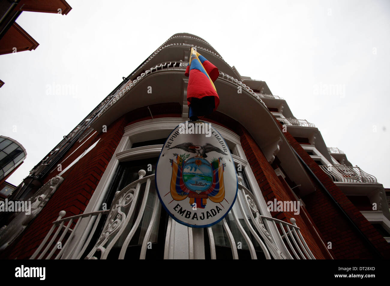 Botschaft von Ecuador, wo Julian Assange, Wikileaks Stockfoto