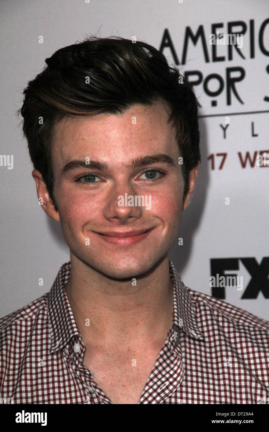Chris Colfer bei der Premiere Vorführung von FX "American Horror Story: Asyl," Paramount Theater, Hollywood, CA 13.10.12 Stockfoto