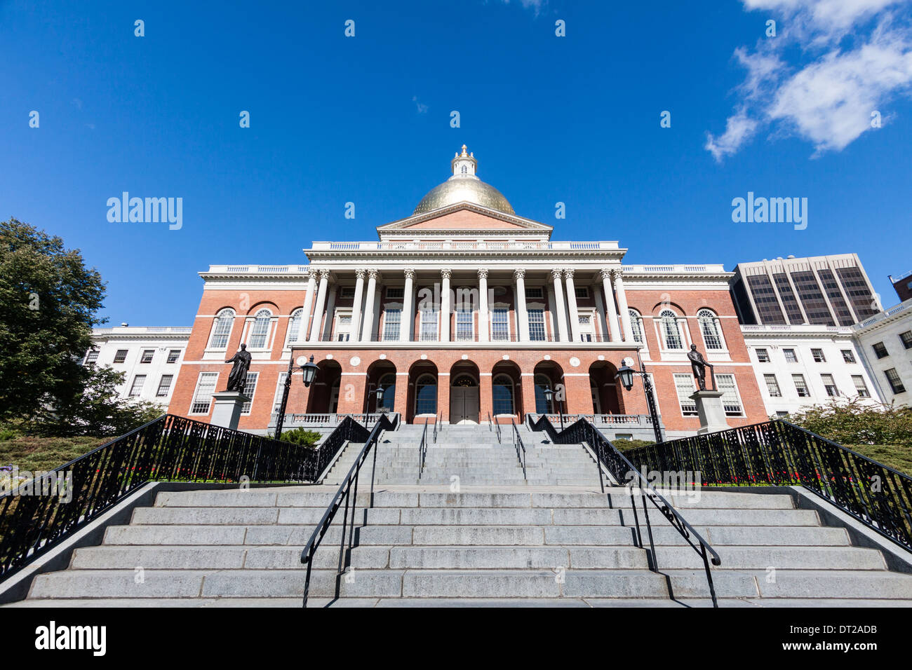 Kapitol von Massachusetts, Boston Stockfoto