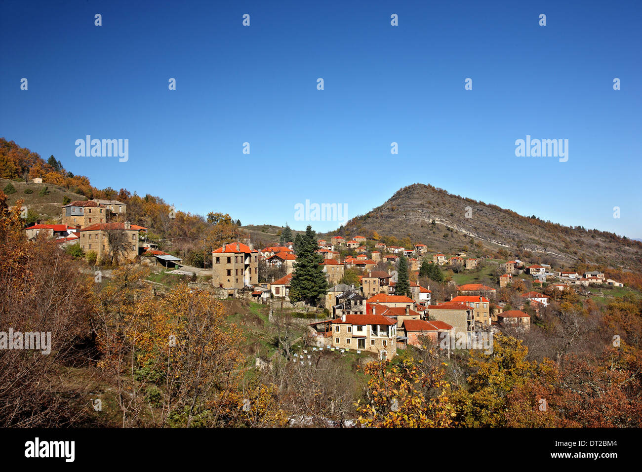 Dilofo Dorf, eines der schönsten Bergdörfer, Voio Berg, Kozani ...