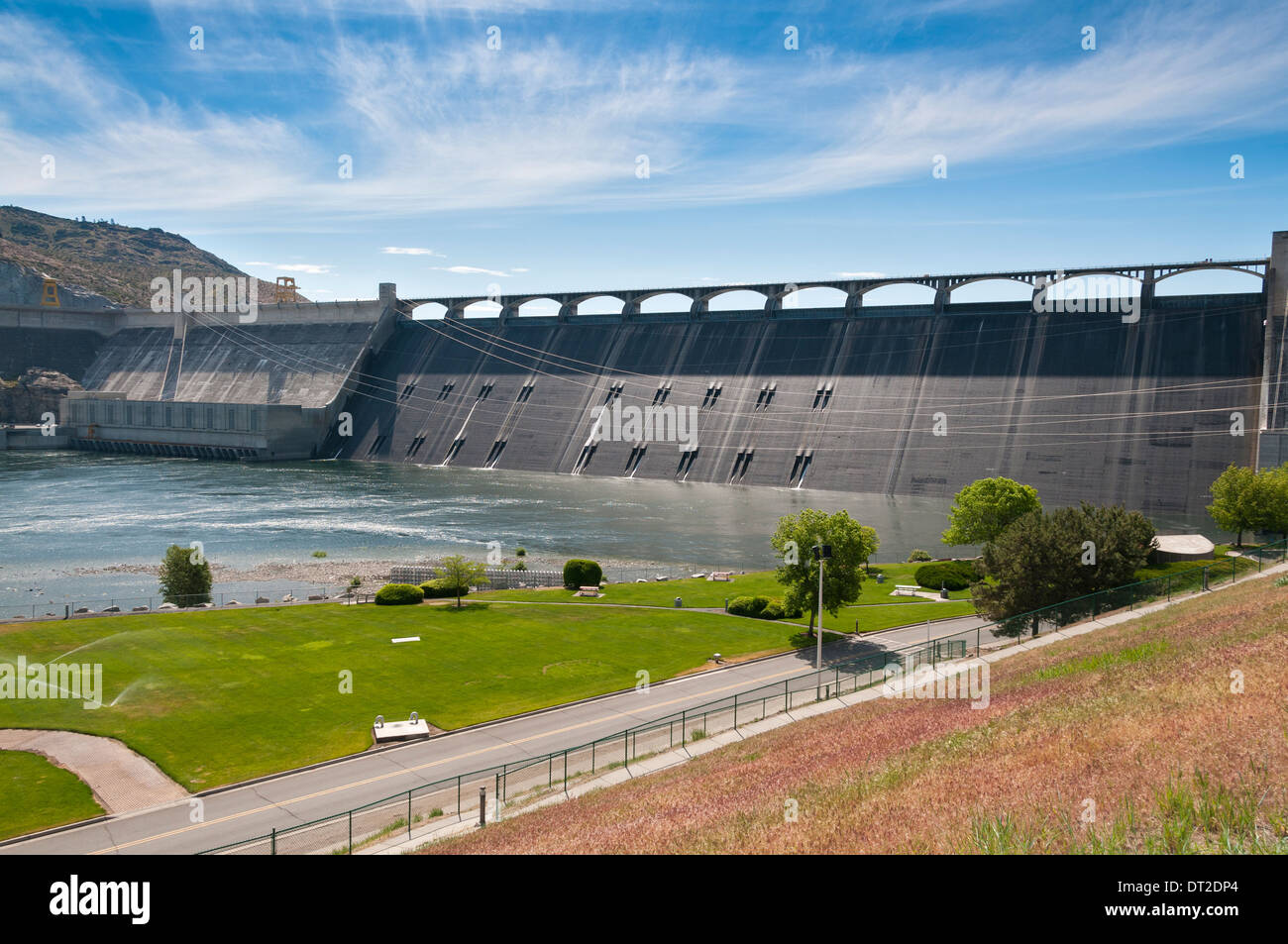 Washington, Coulee Dam, Grand Coulee Dam am Columbia River Stockfoto