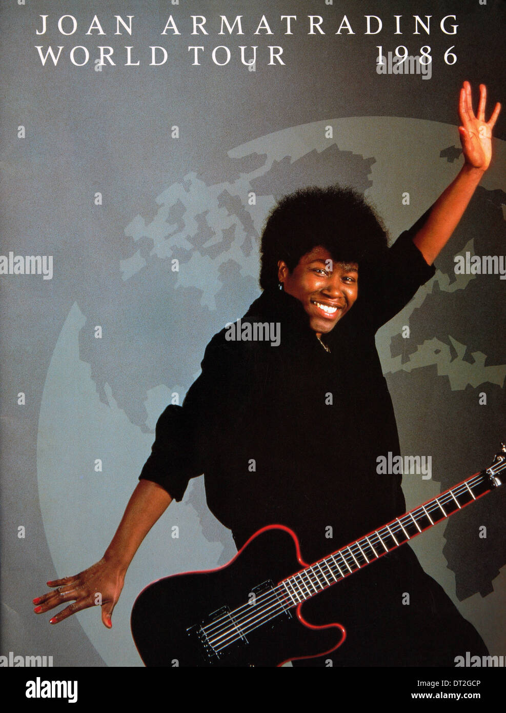 Joan Armatrading World Tour Broschüre 1986 Stockfoto