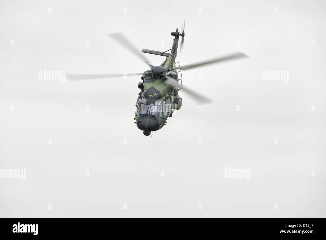 Finnische Luftwaffe NH90 von NH INdustries zeigt an RAF Fairford während 2013 Royal International Air Tattoo. Stockfoto