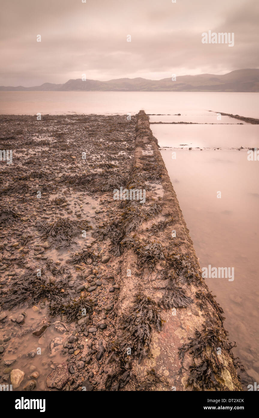 Eine morgendliche Aussicht über Brüder Bucht in wales Stockfoto