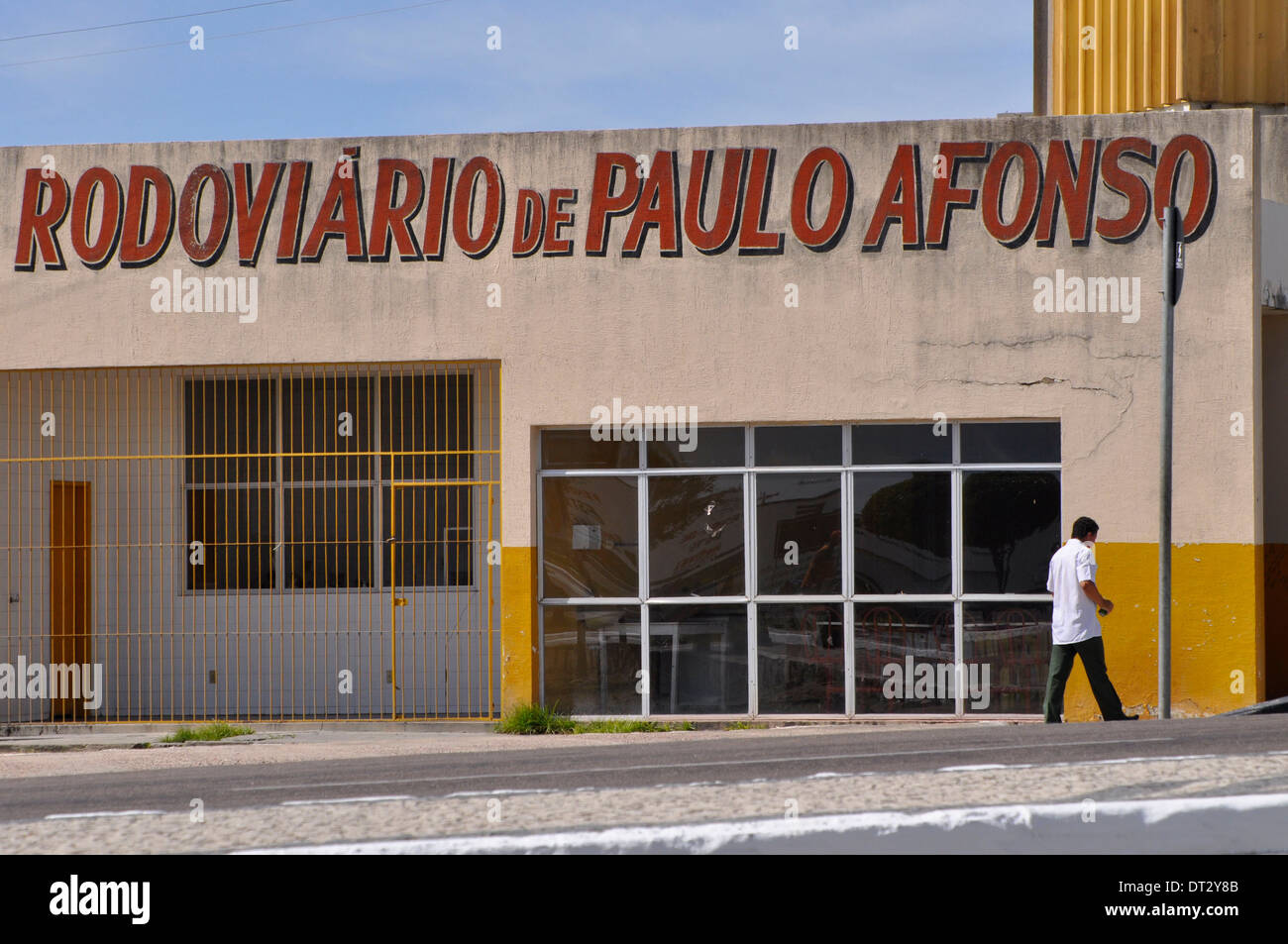 Brasilien, Bahia, Paulo Afonso, Busbahnhof von Paulo Afonso Im Trockenen Sertáo. Stockfoto
