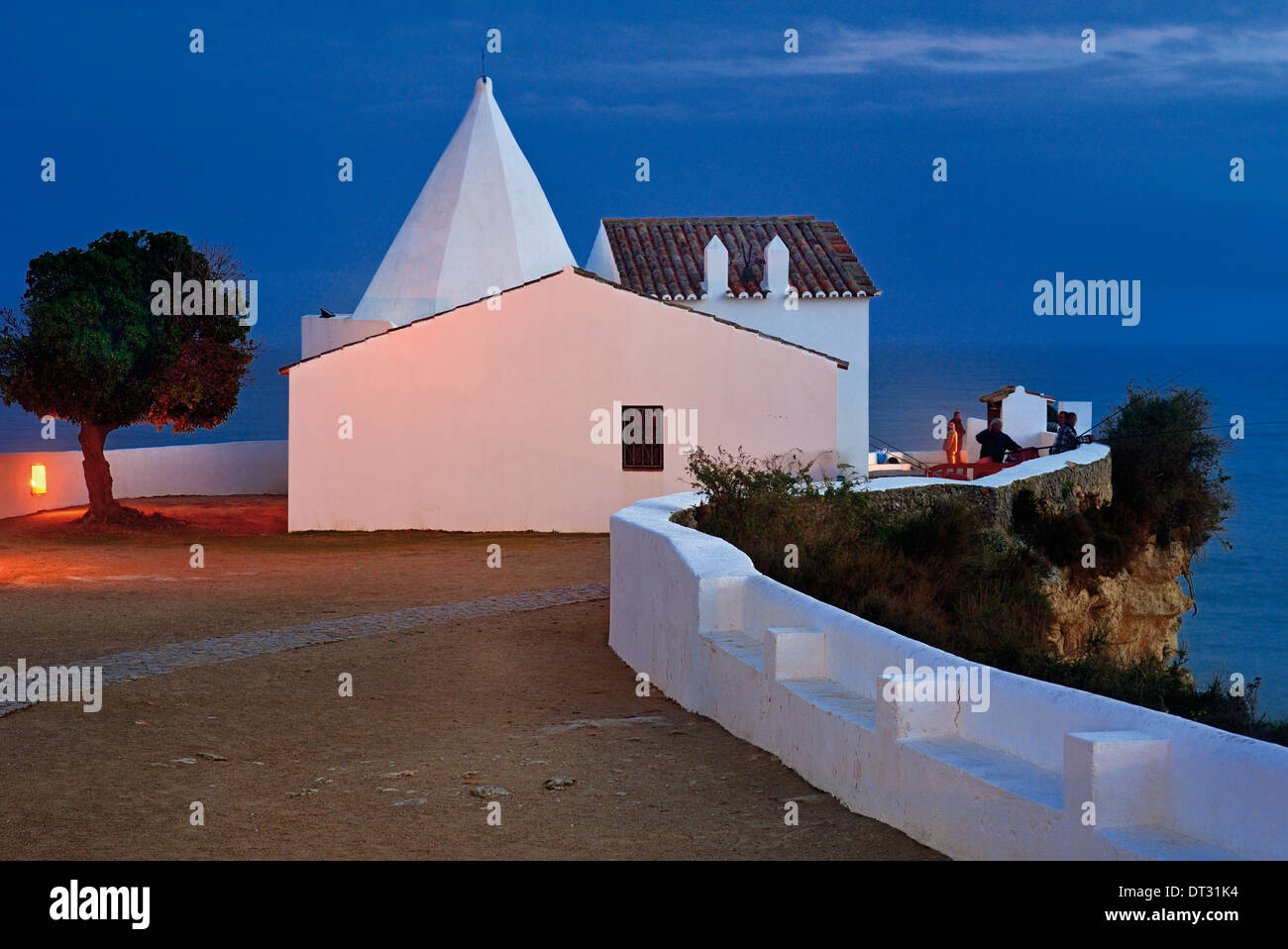 Portugal, Algarve: Kapelle Nossa Senhora da Rocha in Armacao de Pera Stockfoto
