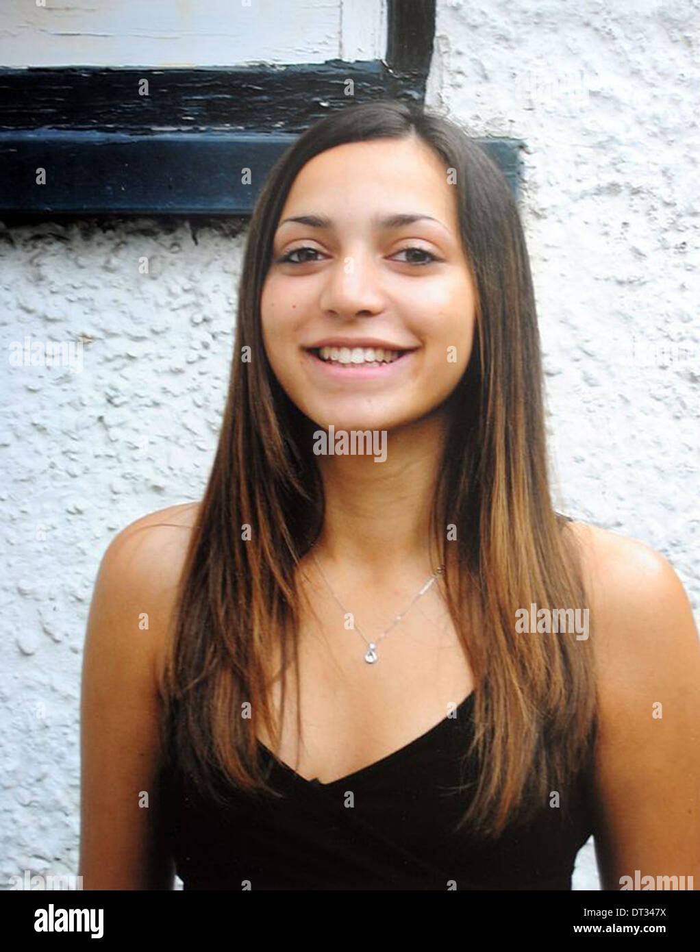 Bild des ermordeten britische Studentin Meredith Kercher zu sammeln. Stockfoto