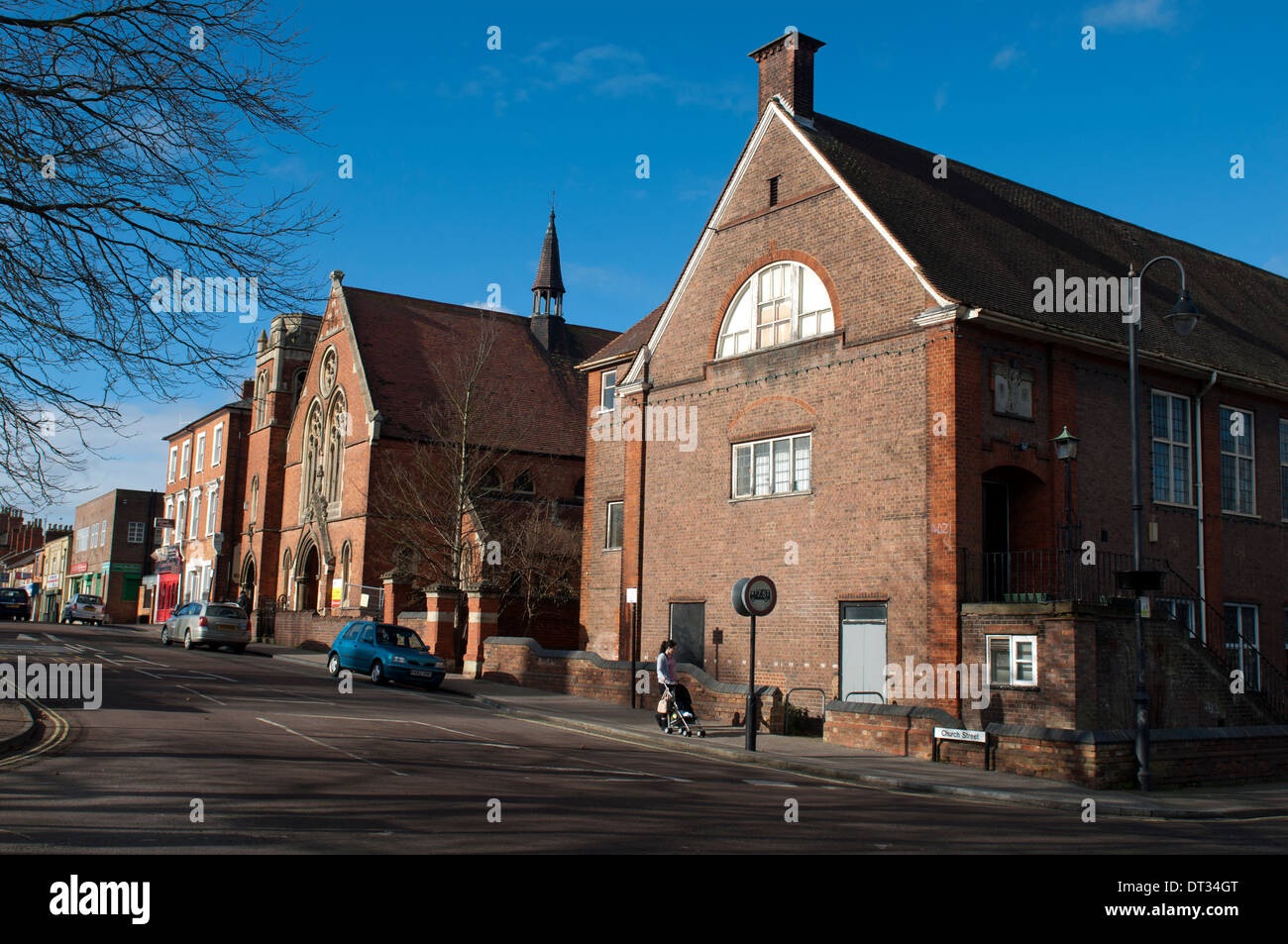 Creed Straßenkunst Zentrum und Church Street, Wolverton, Buckinghamshire, England, UK Stockfoto