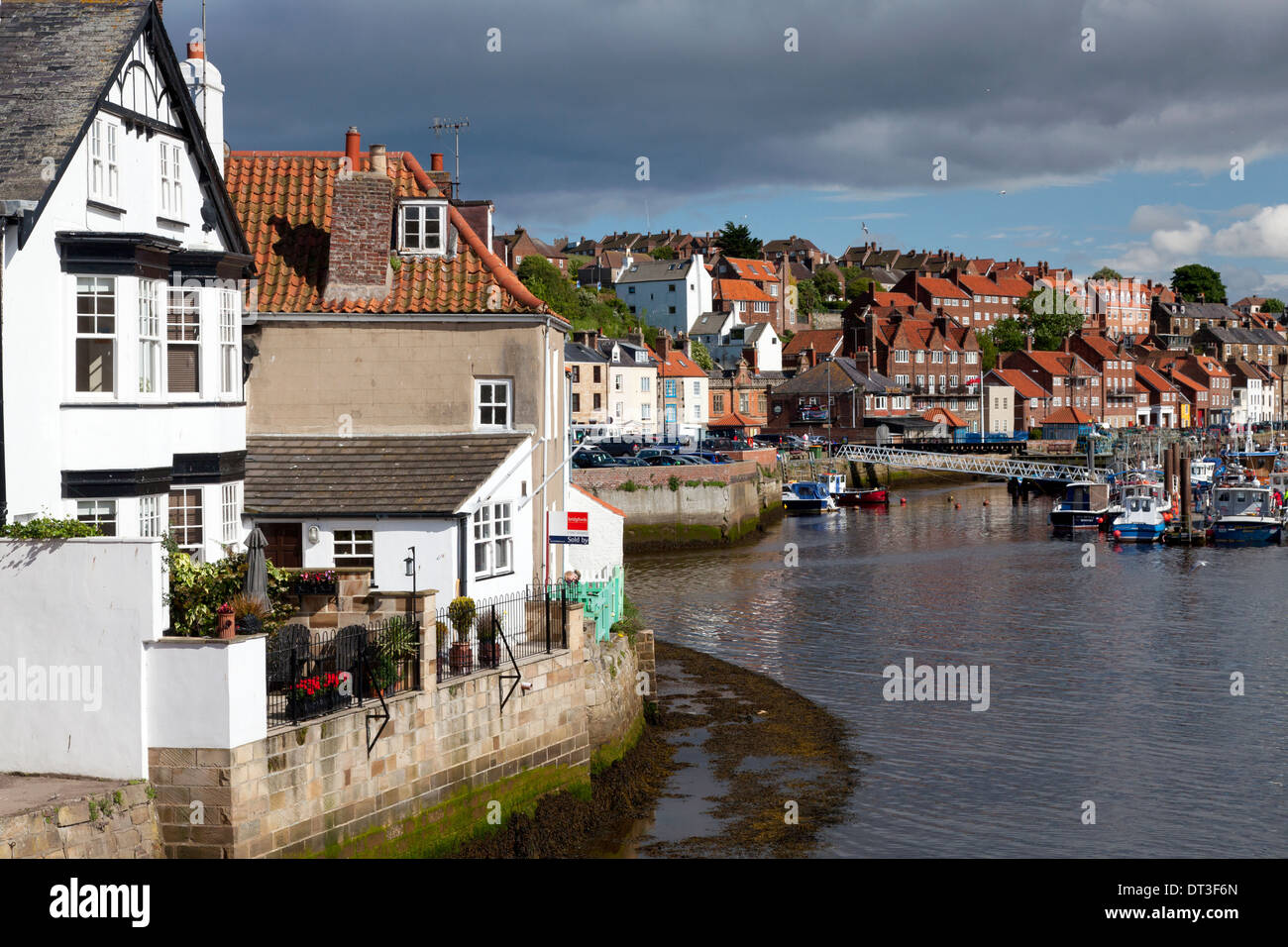 Der Hafen von Whitby, North Yorkshire Stockfoto