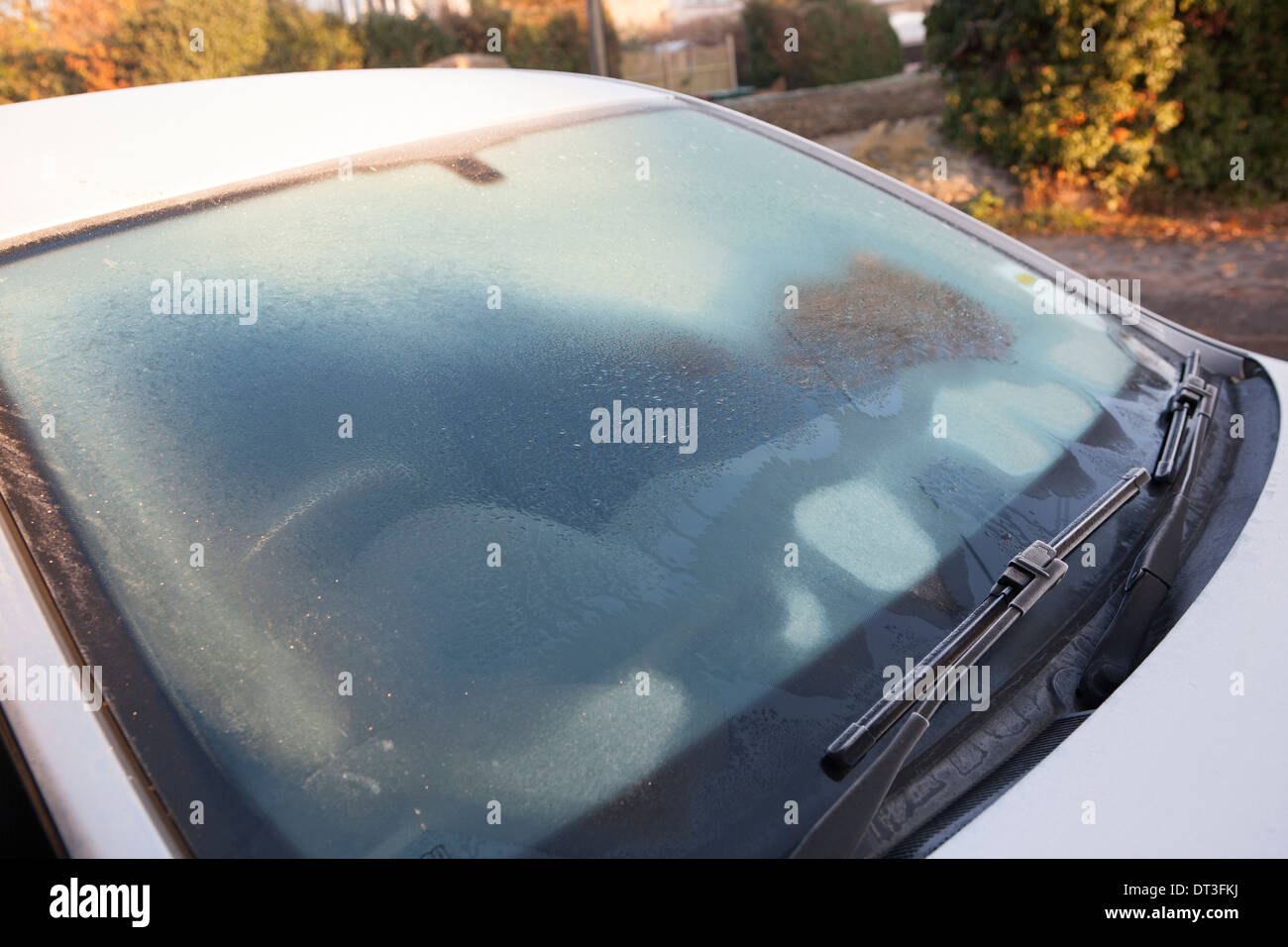 Auto Windschutzscheibe Auftauen gefroren, schmilzt Eis Stockfotografie -  Alamy