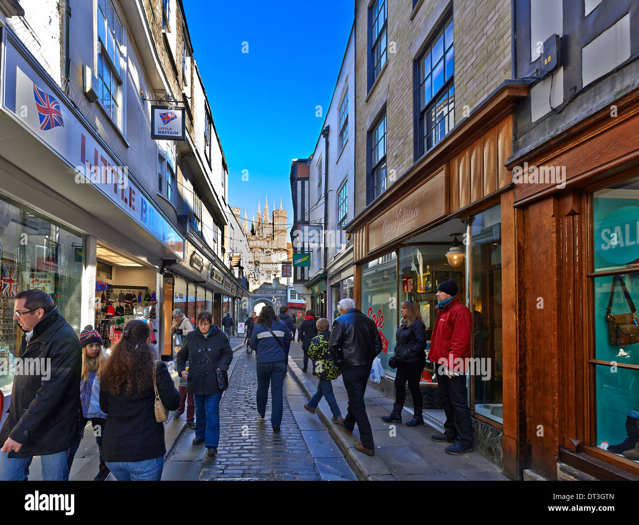 Canterbury ist eine historische englische Domstadt, liegt im Herzen der Stadt von Canterbury Stockfoto