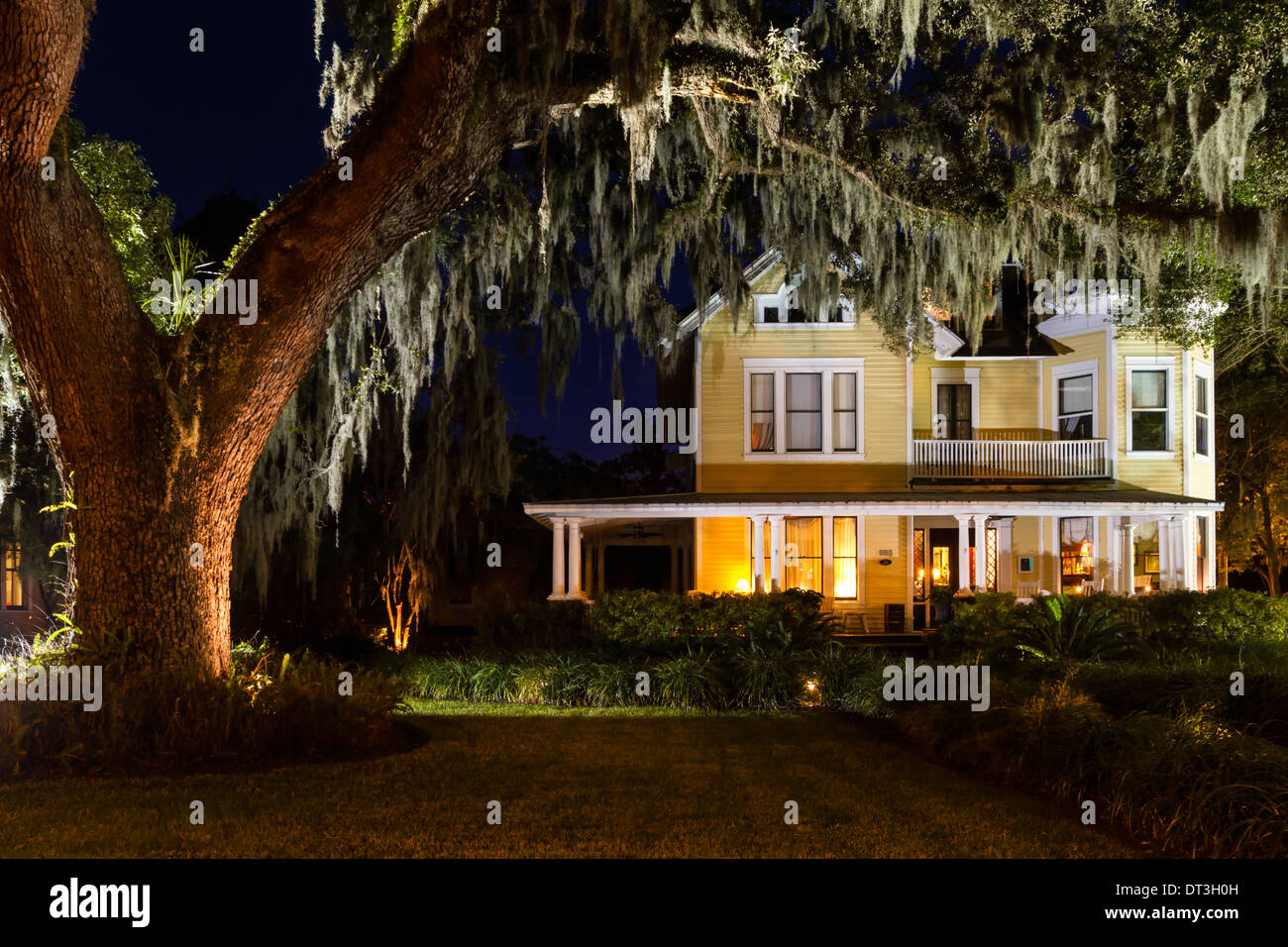 Die Hoyt House, Circa 1905, in historischen Fernandina Beach, Florida. Stockfoto