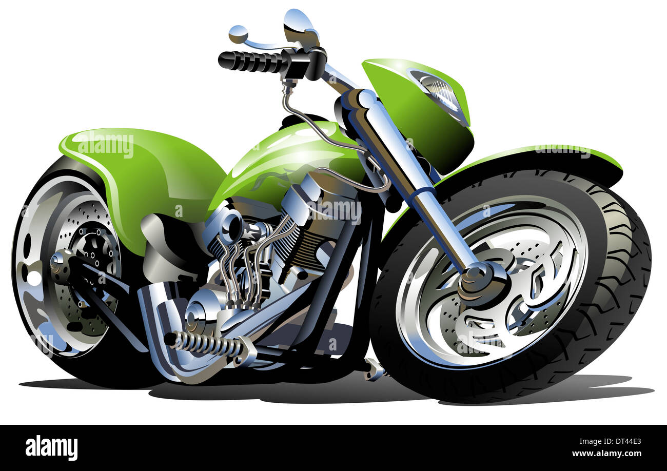 Cartoon Motorrad Stockfoto