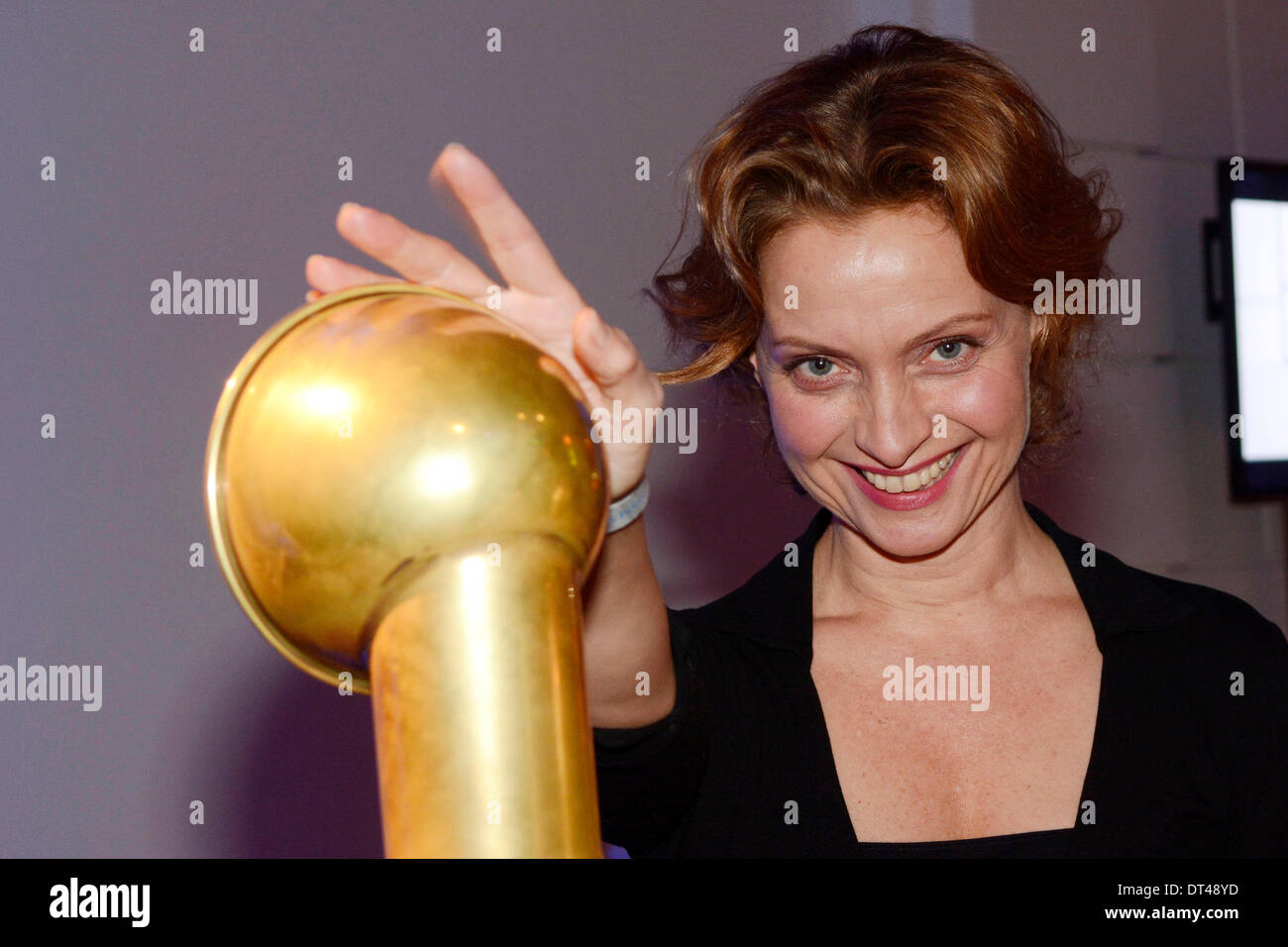 Catherine Flemming Teilnehmer der blauen Stunde Party auf der 64. Internationalen Filmfestspiele Berlin / Berlinale 2014 am 7. Februar 2014 in Berlin, Deutschland. Stockfoto