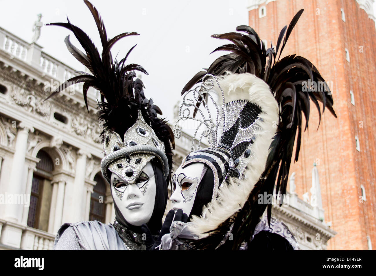 Venezianische Karnevalsmasken Stockfoto