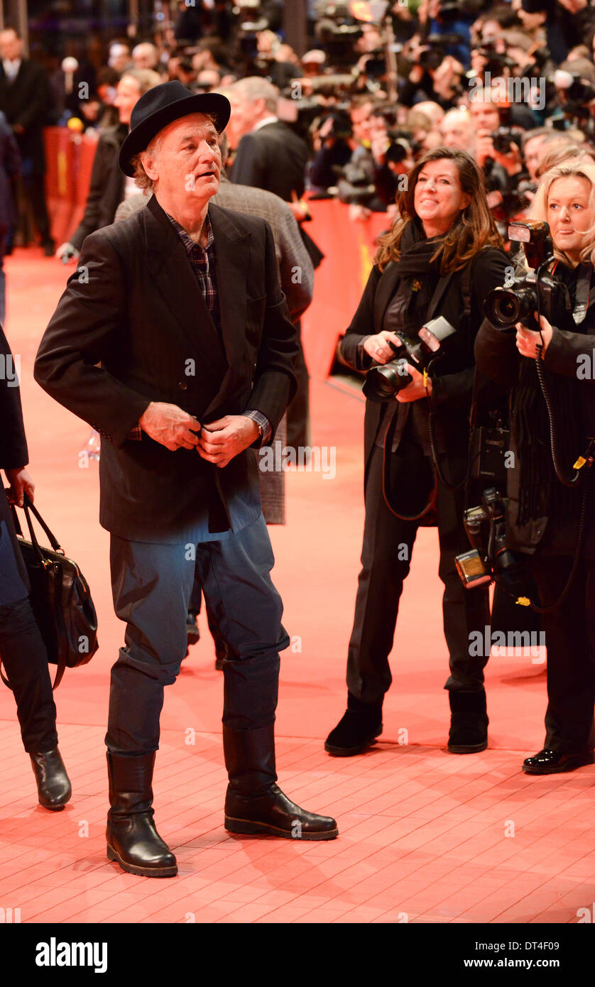 BERLIN, Deutschland, 8. Februar 2014. Bill Murray besucht die "The Monuments Men" Premiere auf den 64. jährlichen Berlinale International Film Festival im Berlinale-Palast am 8. Februar 2014 in Berlin, Deutschland. Bildnachweis: Janne Tervonen/Alamy Live-Nachrichten Stockfoto