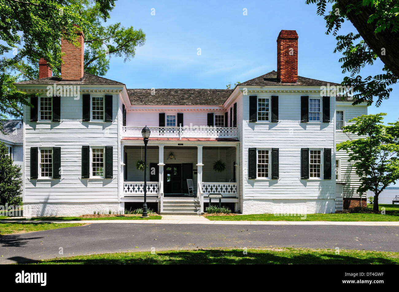 McCall-Brockenbrough Haus, Zulassungsstelle, St. Margarets Schule Tappahannock, Virginia Stockfoto