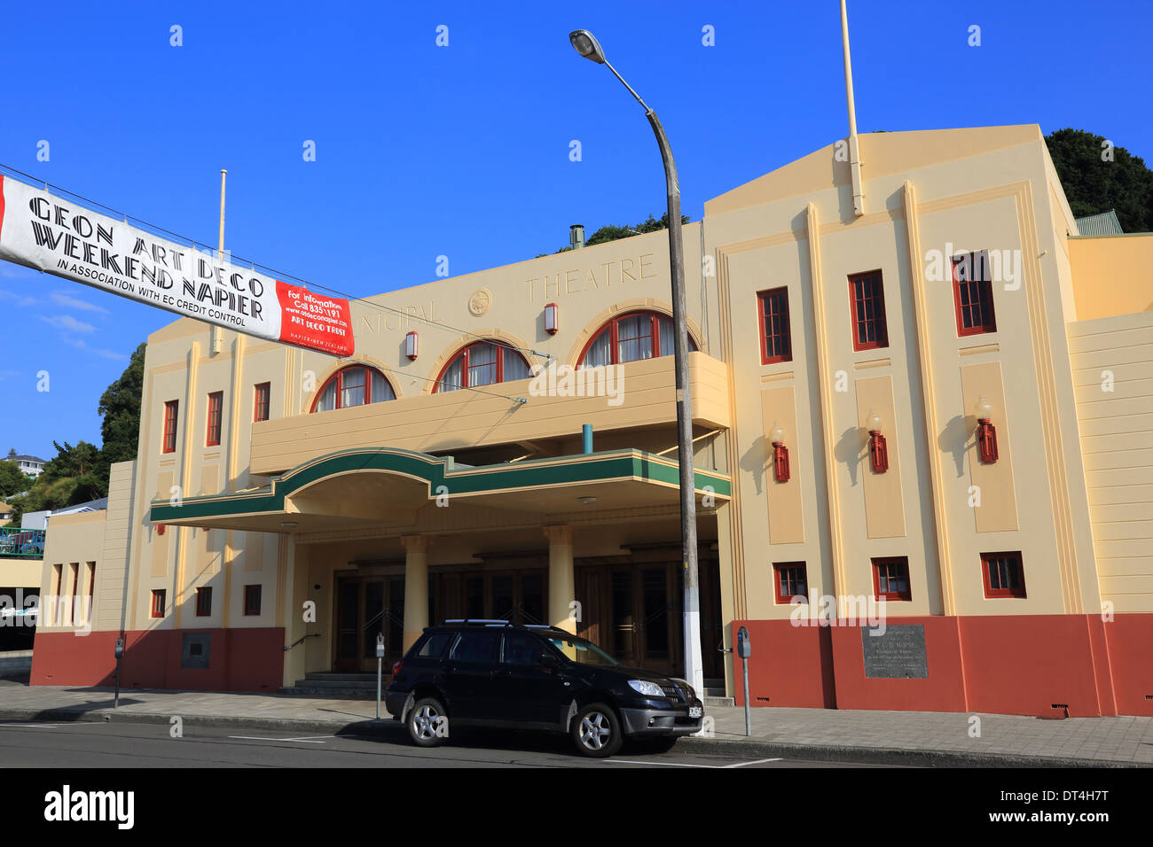 Art Deco Napier - Stadttheater, 119 Tennyson Street, Napier, Hawkes Bay, Nordinsel Neuseeland Stockfoto