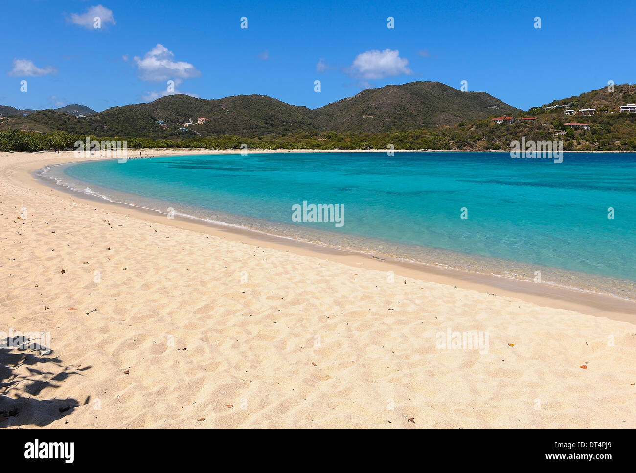 Eine Strand-Szene auf Tortola, Britische Jungferninseln, Karibik Stockfoto