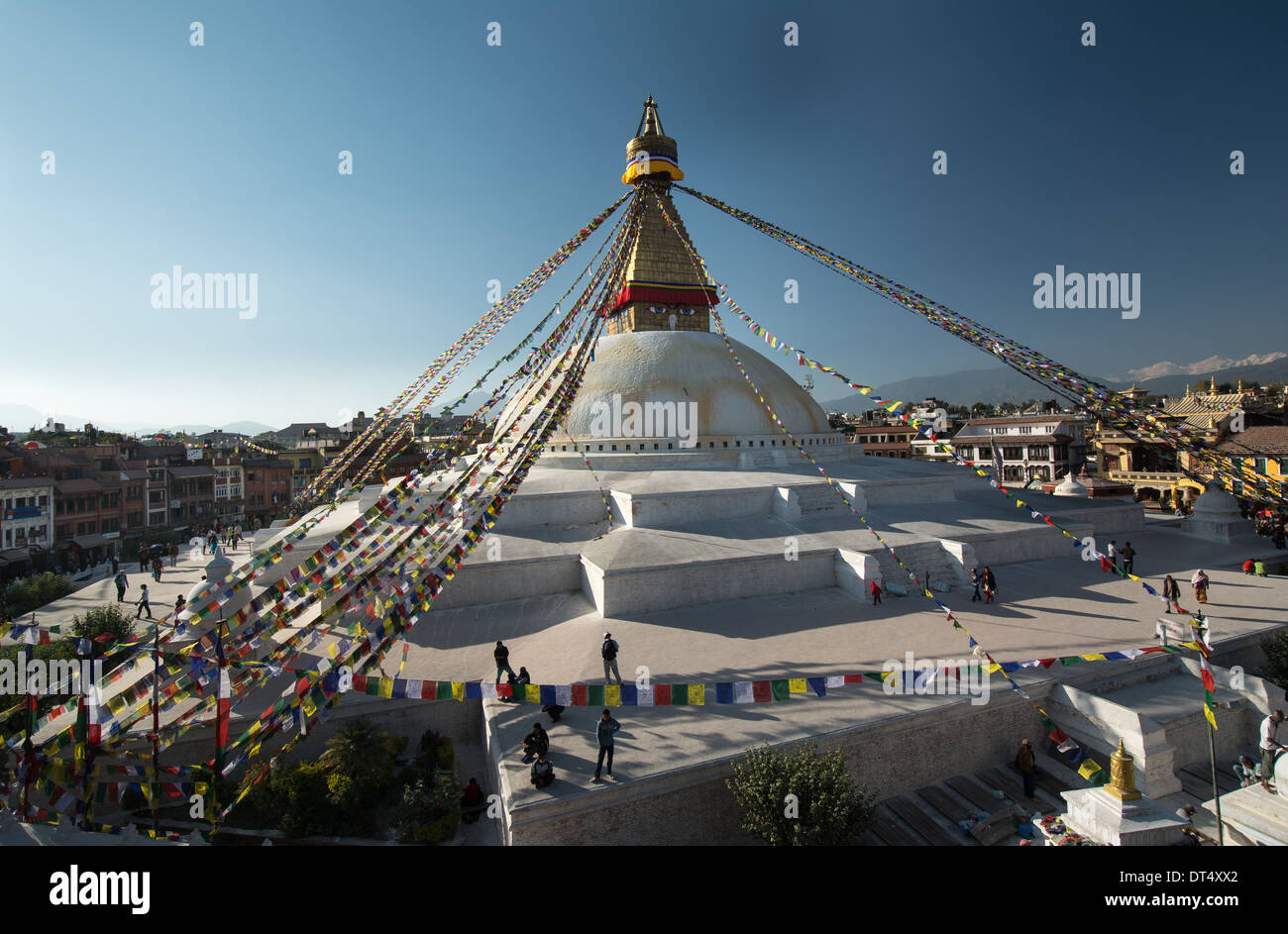 Bodhnath Stupa, Kathmandu, Nepal Stockfoto