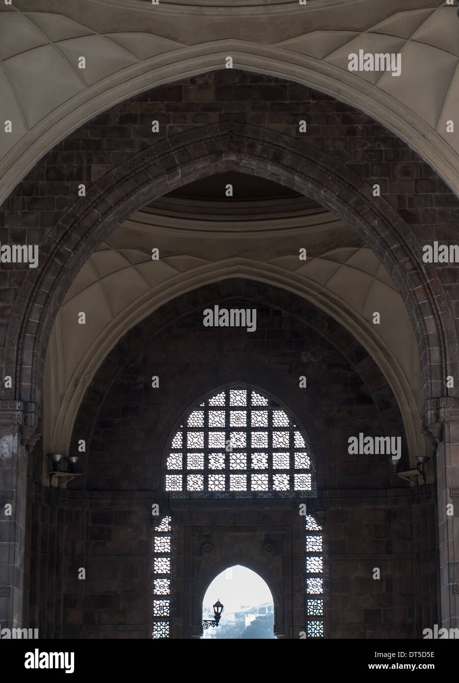 Gateway von Indien innen wölbt sich details Stockfoto