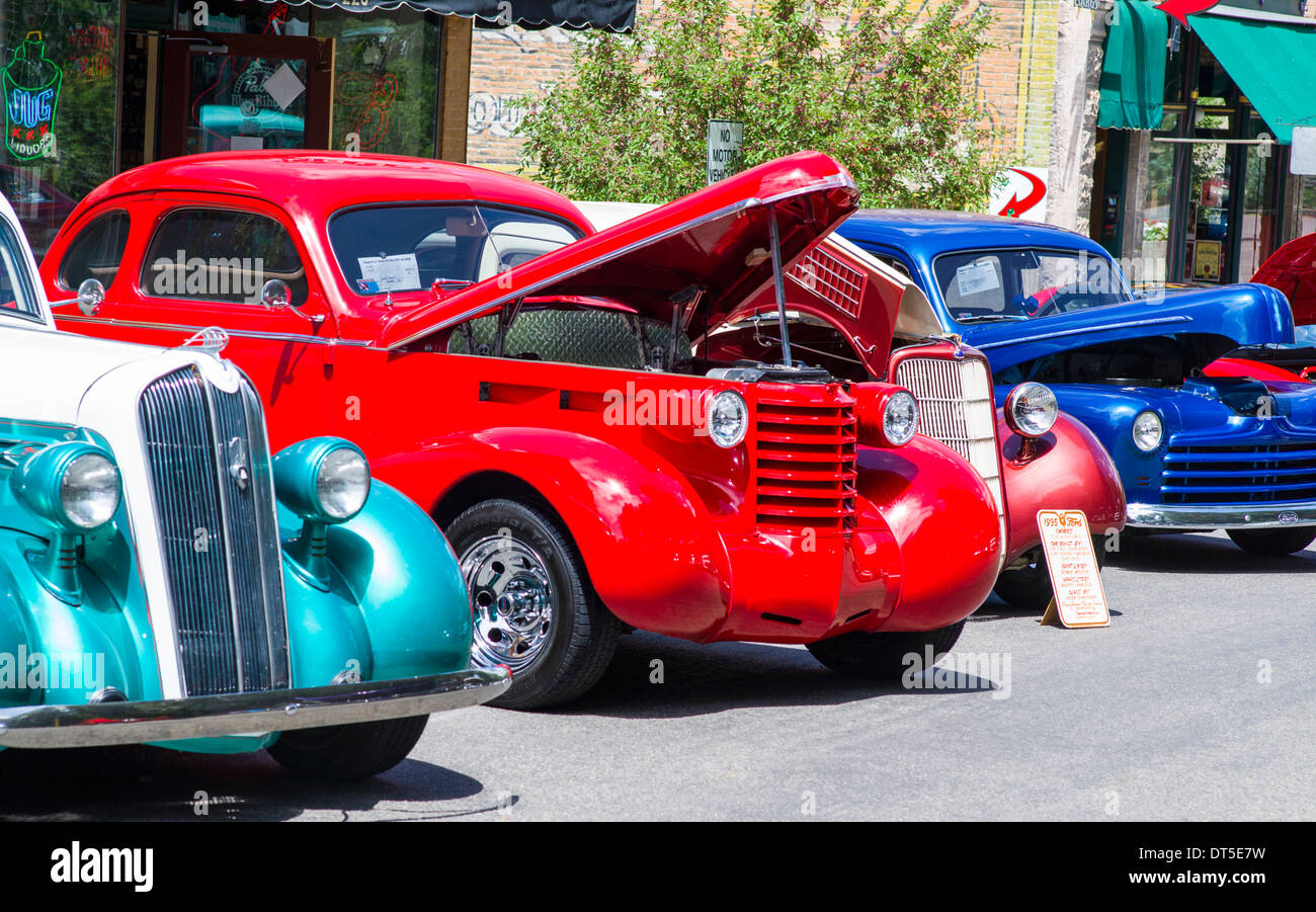 Engel der Shavano Car Show, Spendenaktion für Chaffee County & SAR Süd, Salida, Colorado, USA Stockfoto