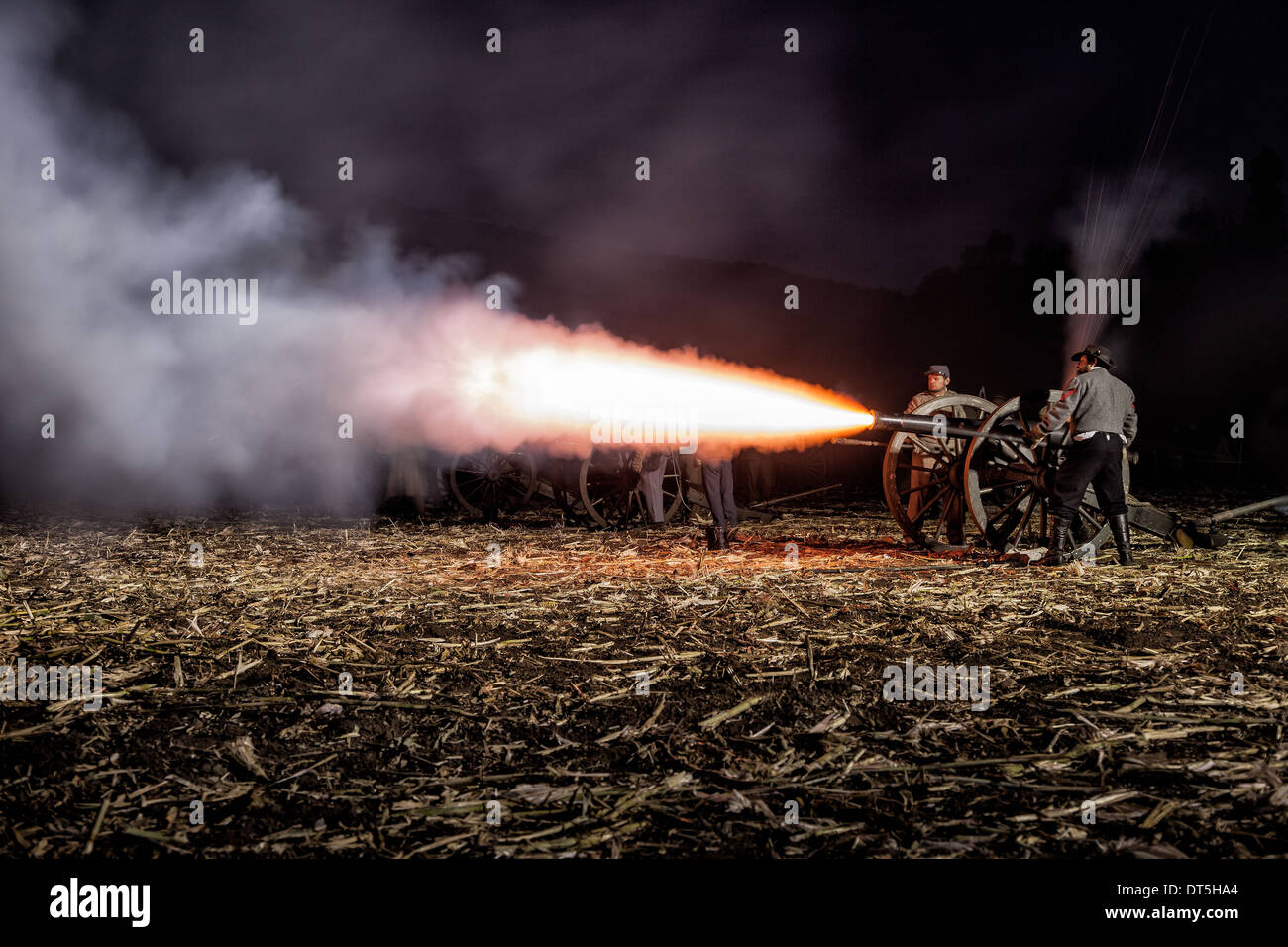 American Civil War Reenactment. Stockfoto