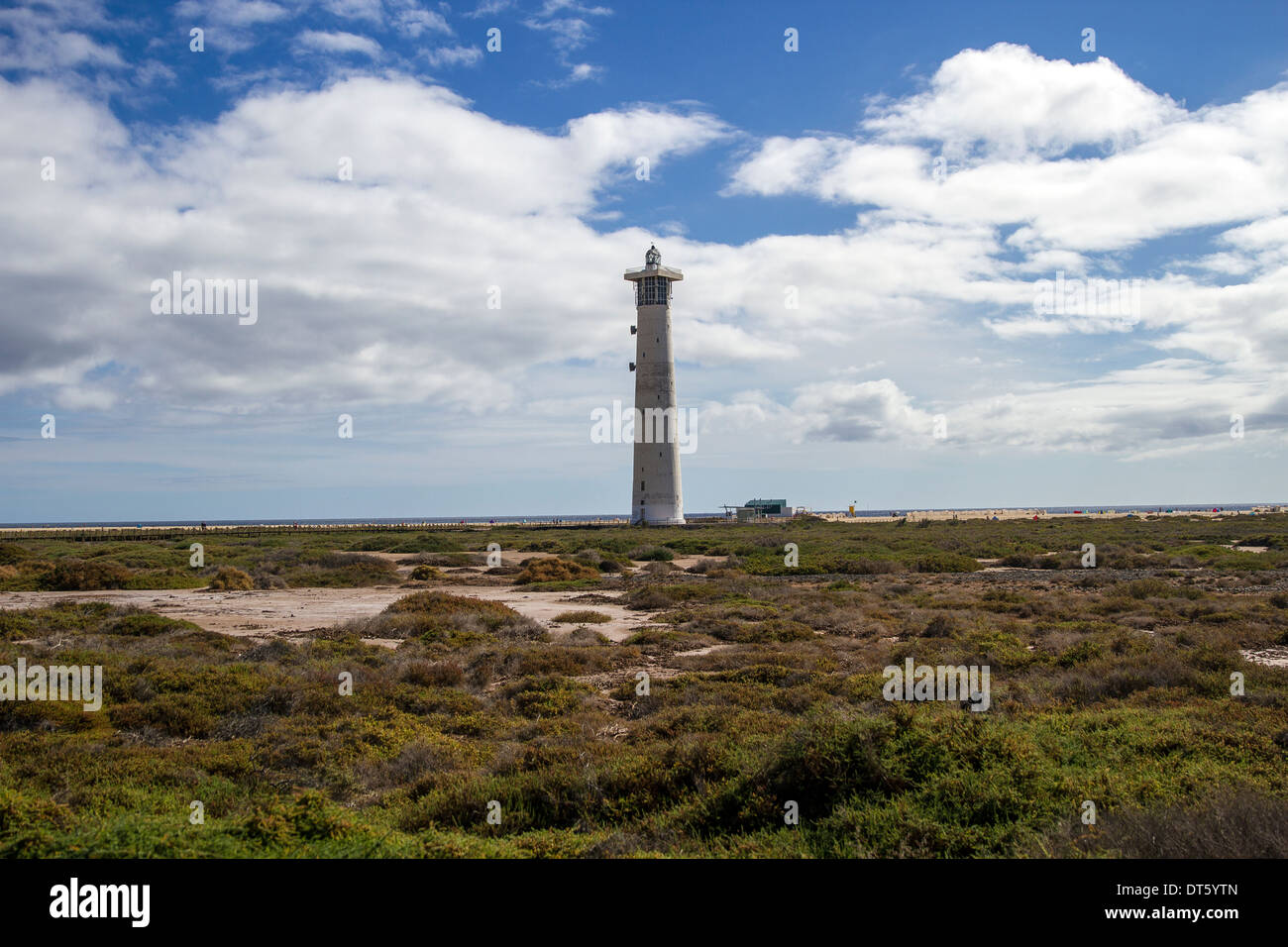 Leuchtturm in Fuerteventura Stockfoto