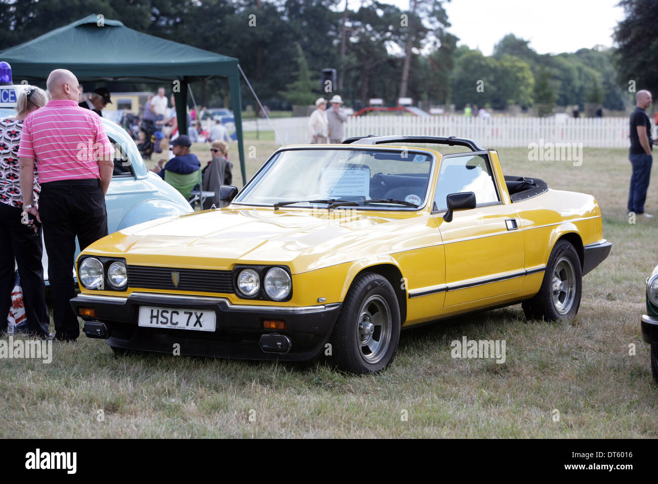 Eine seltene 1981 Reliant Scimitar GTC britische gebaut Sportwagen. Eines nur 442 Autos gemacht. Angewiesen war ein Favorit des britischen Königshauses. Stockfoto