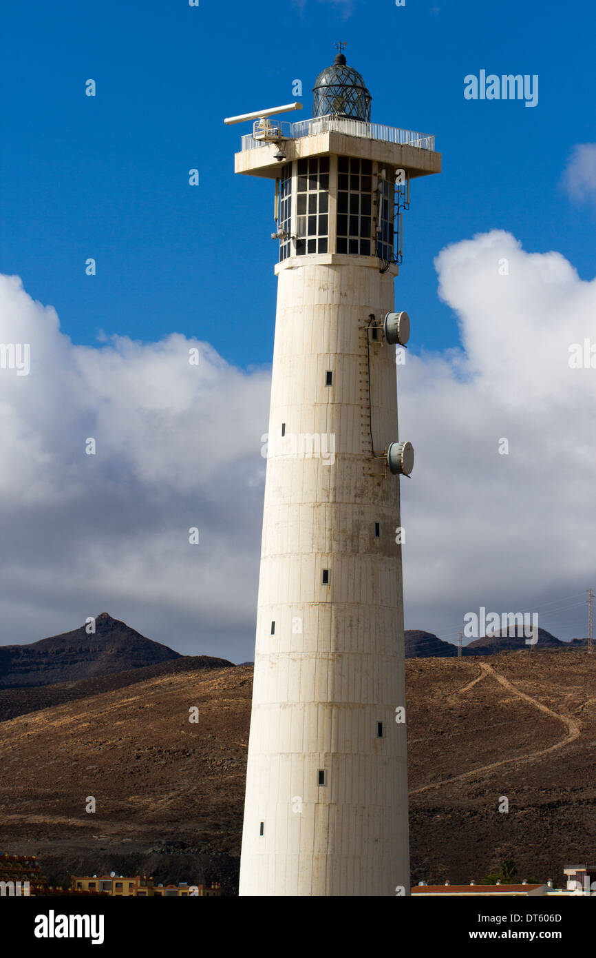 Leuchtturm in Fuerteventura Stockfoto