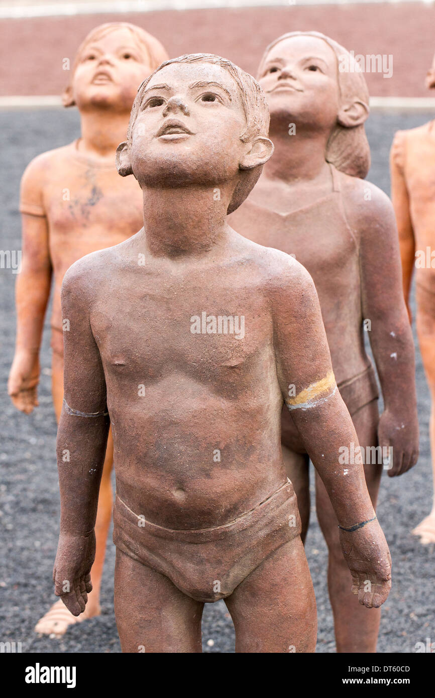 Caminos-Skulptur Stockfoto