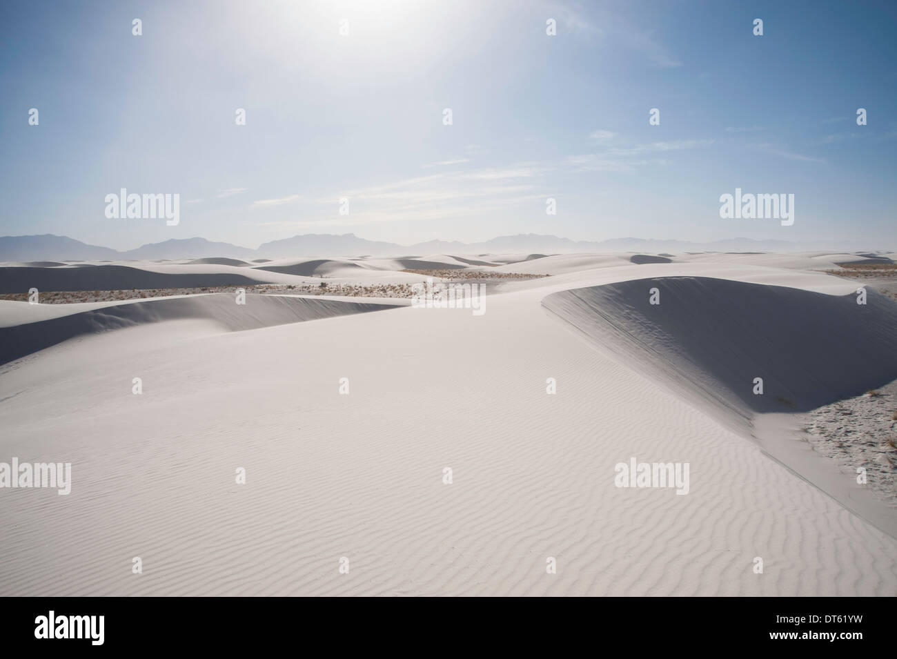 Sanddünen, White Sands, New Mexico, USA Stockfoto