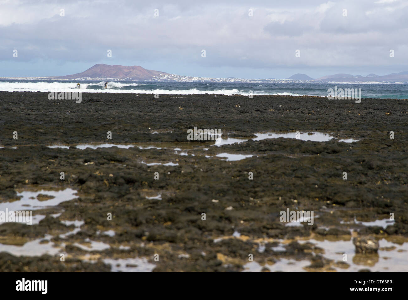 Blick auf Lanzarote Stockfoto