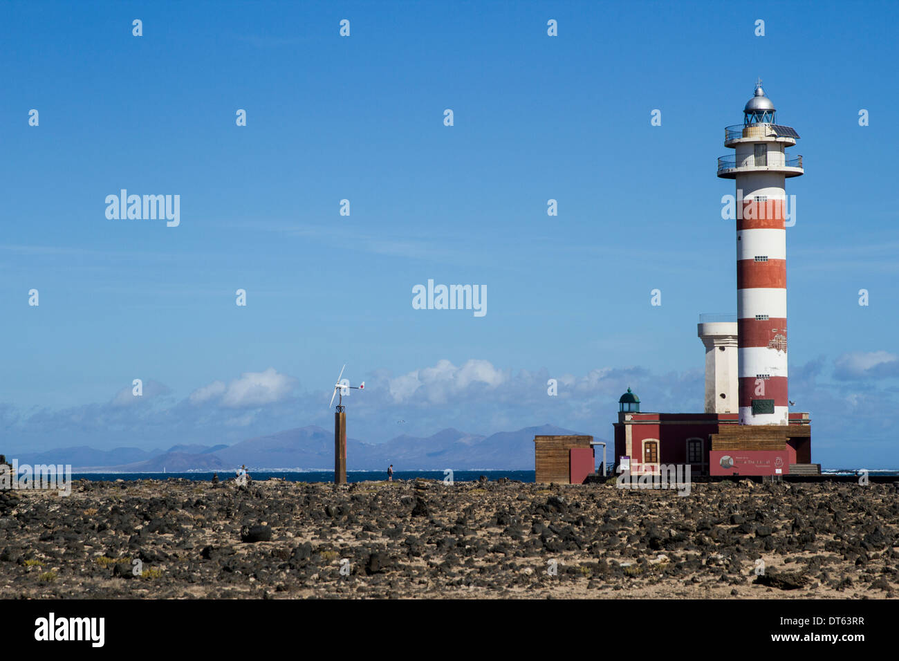 Leuchtturm in Fuerteventura Stockfoto