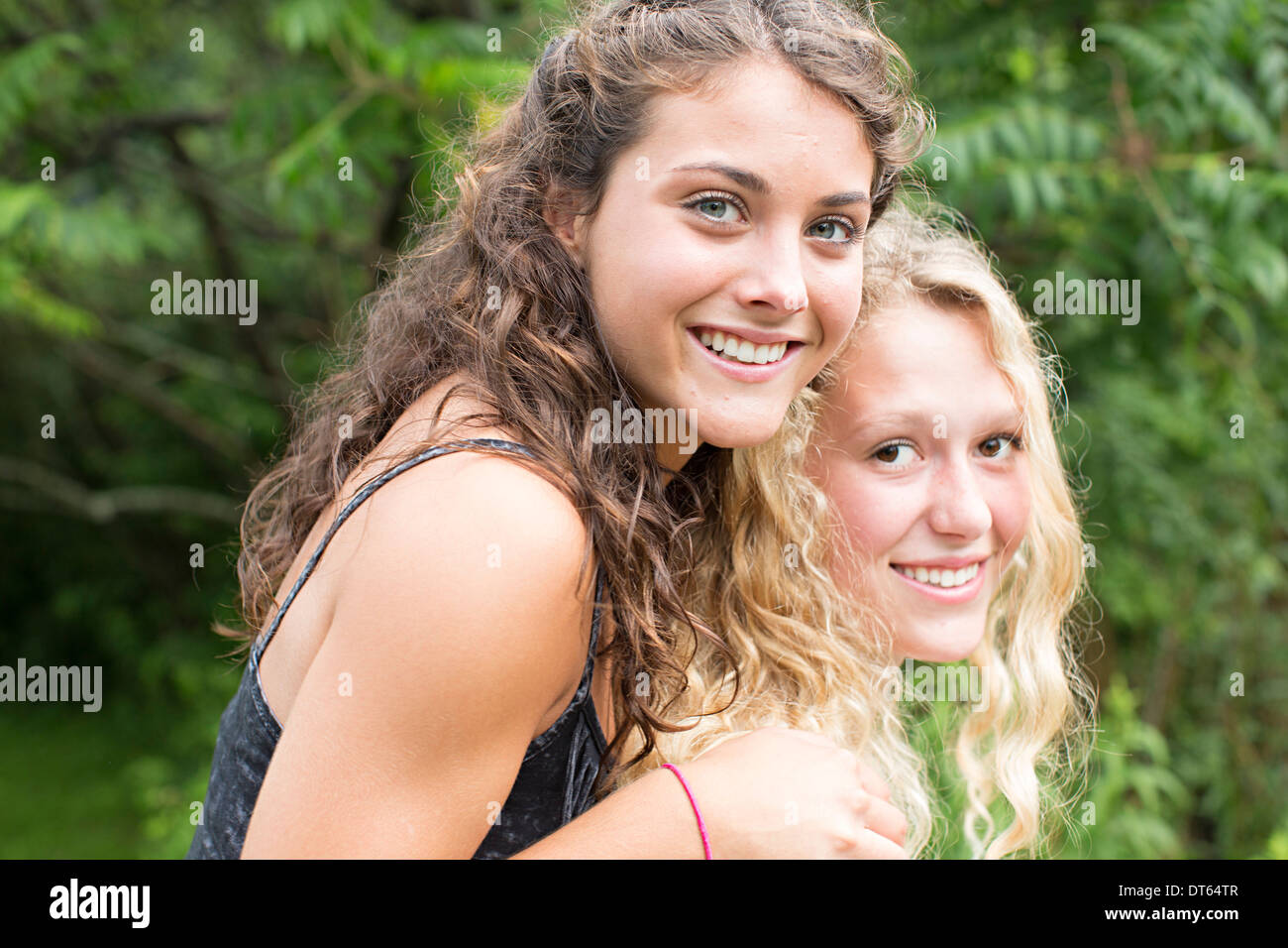 Porträt von Mädchen im Teenageralter Stockfoto