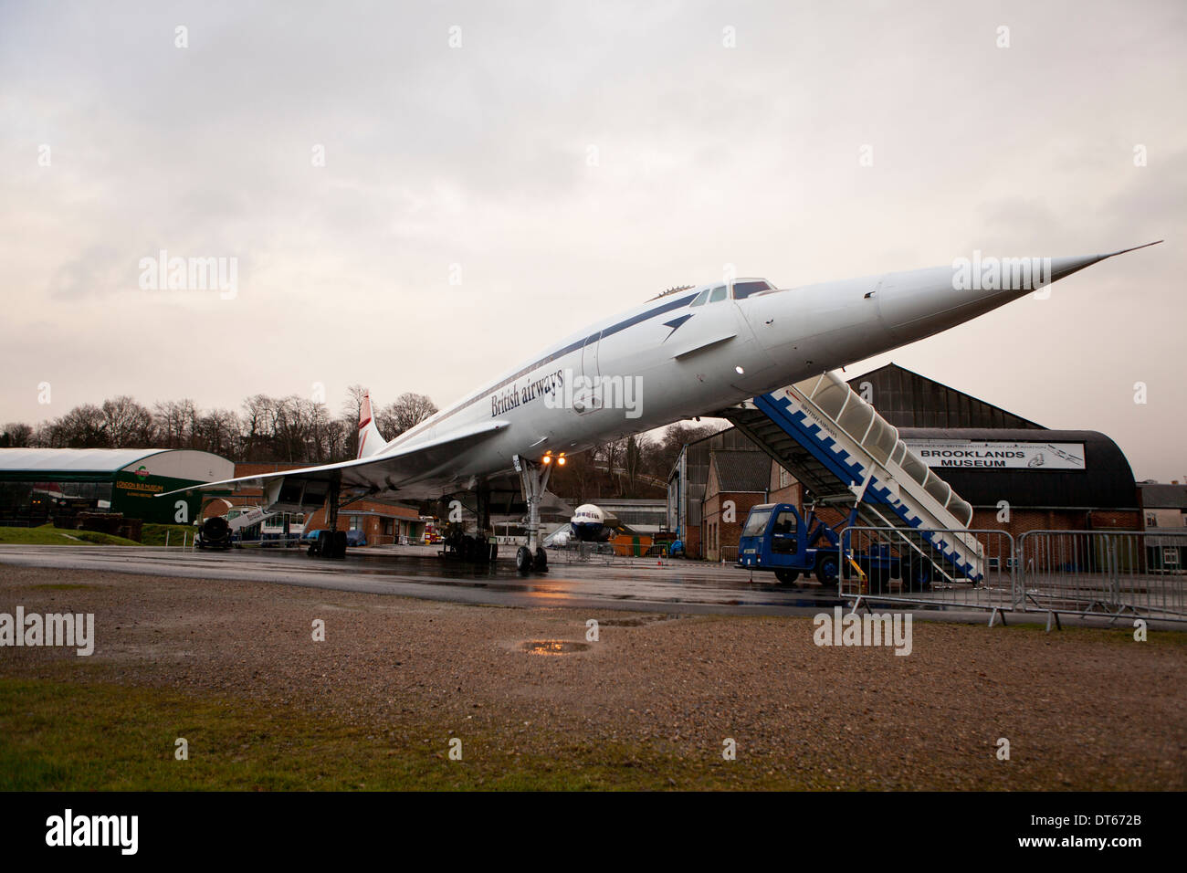 Concorde G-BBDG im Brooklands Museum in Weybridge Surrey Stockfoto