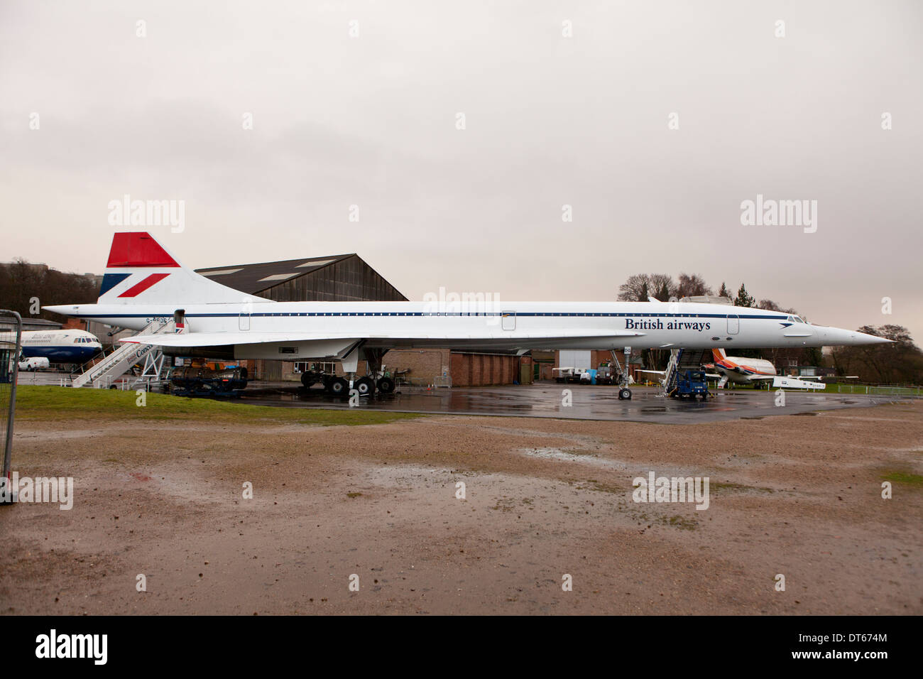 Concorde G-BBDG im Brooklands Museum in Weybridge Surrey Stockfoto