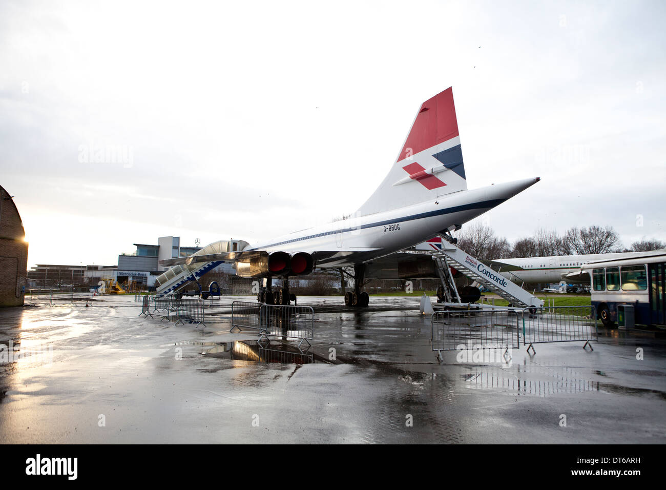 Concorde G-BBDG im Brooklands Museum in Weybridge Surrey Stockfoto