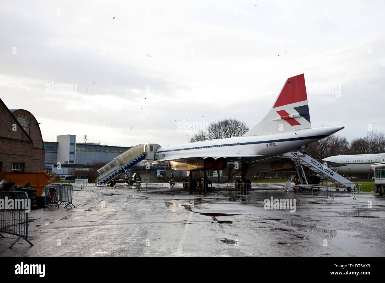 Concorde G-BBDG im Brooklands Museum in Weybridge Surrey Stockfoto