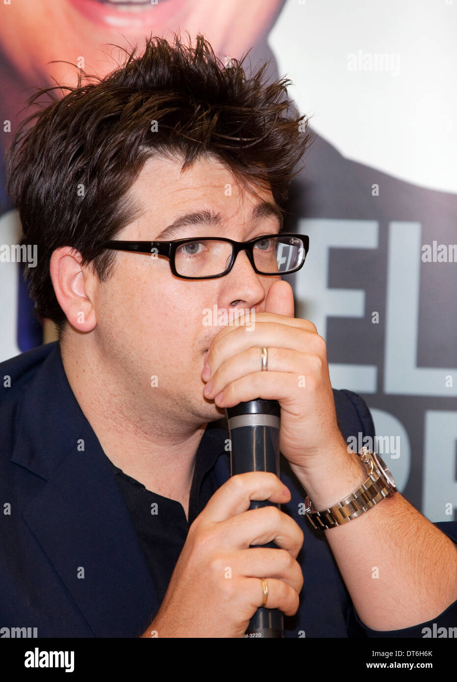 Michael McIntyre Komiker, Schauspieler, Moderator bei einer Veranstaltung im Asda Derby.Derbyshire Stockfoto
