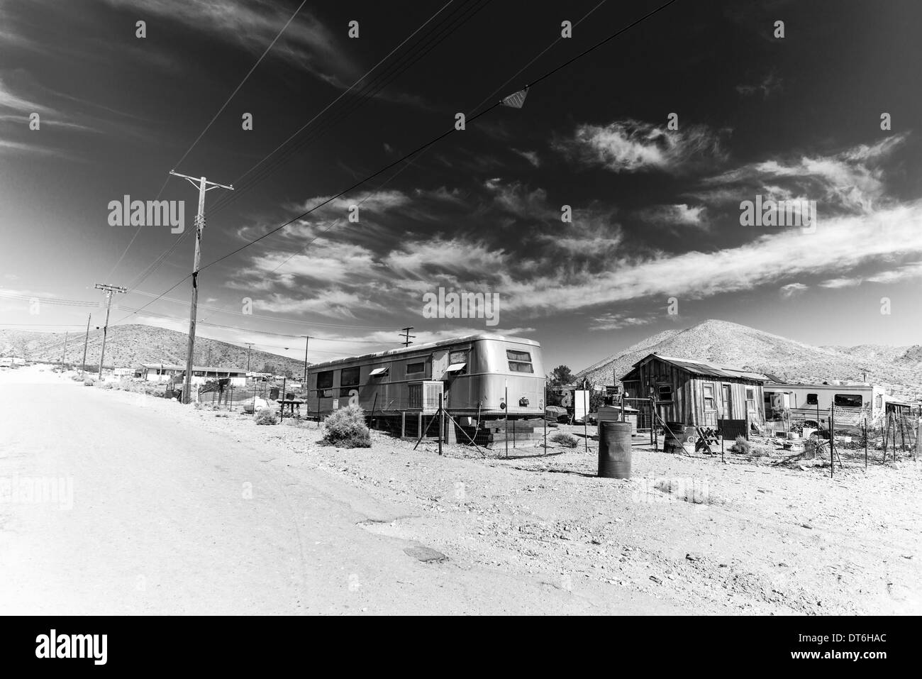 Zeigen Sie in Darwin Stadt, Kalifornien, USA Stockfoto