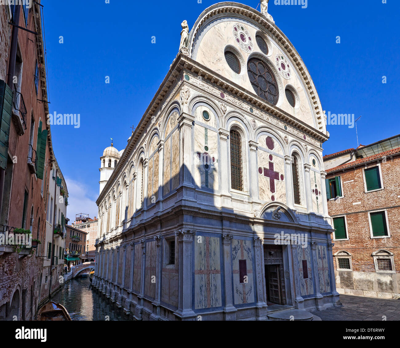 Santa Maria dei Miracoli Venedig Italien Stockfoto