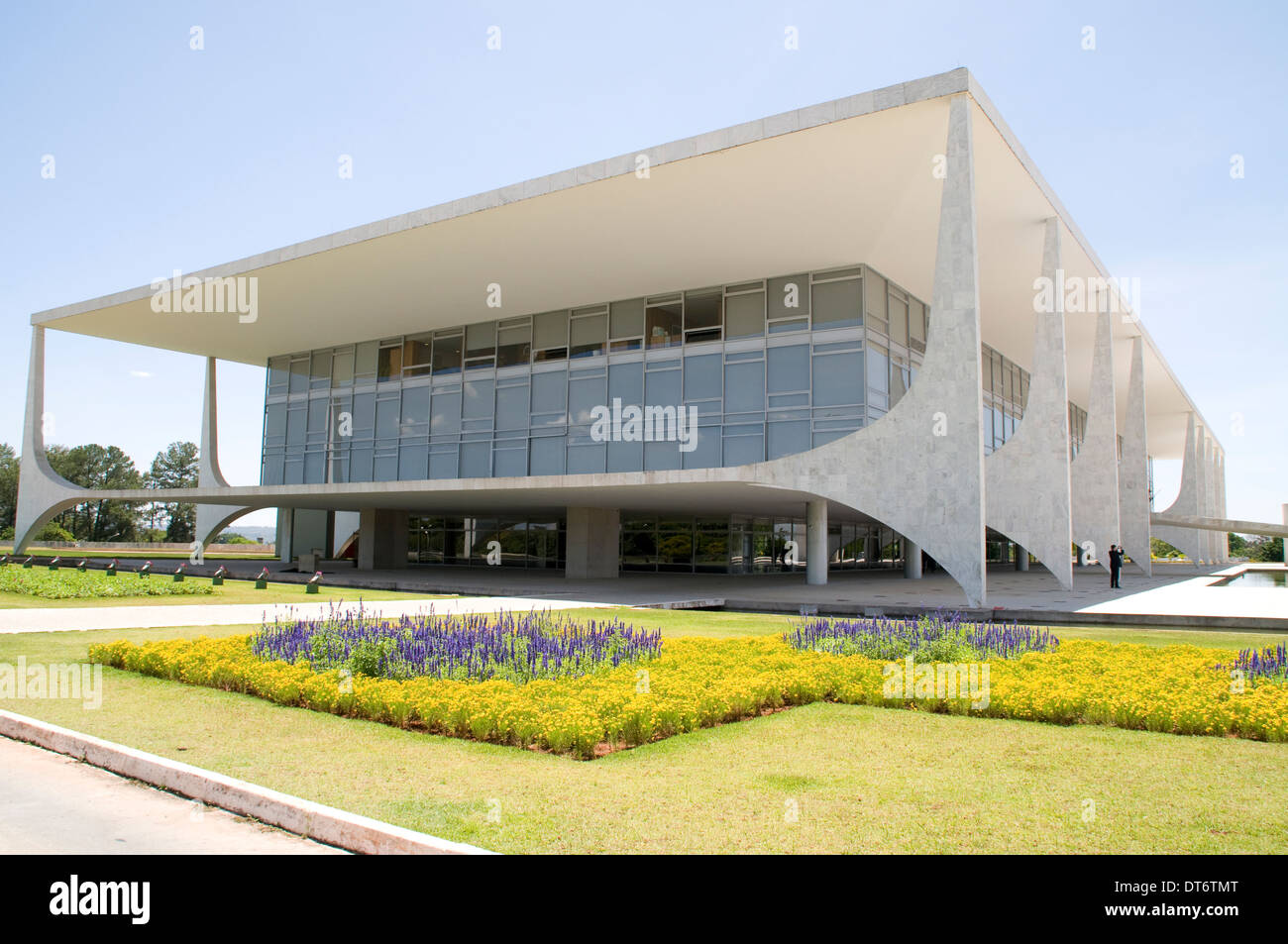 Das Palacio Do Planalto (Präsidentenpalast) ist das Amt des Präsidenten von Brasilien in Brasilia, Brasilien Stockfoto