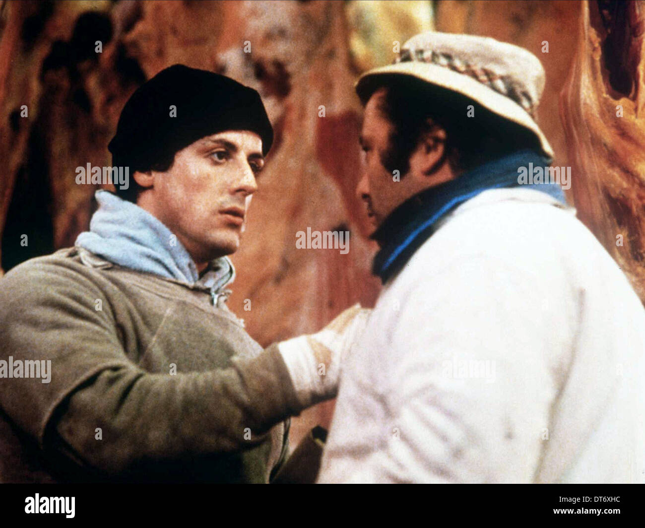 Sylvester Stallone Burt Young Rocky 1976 Stockfotografie Alamy
