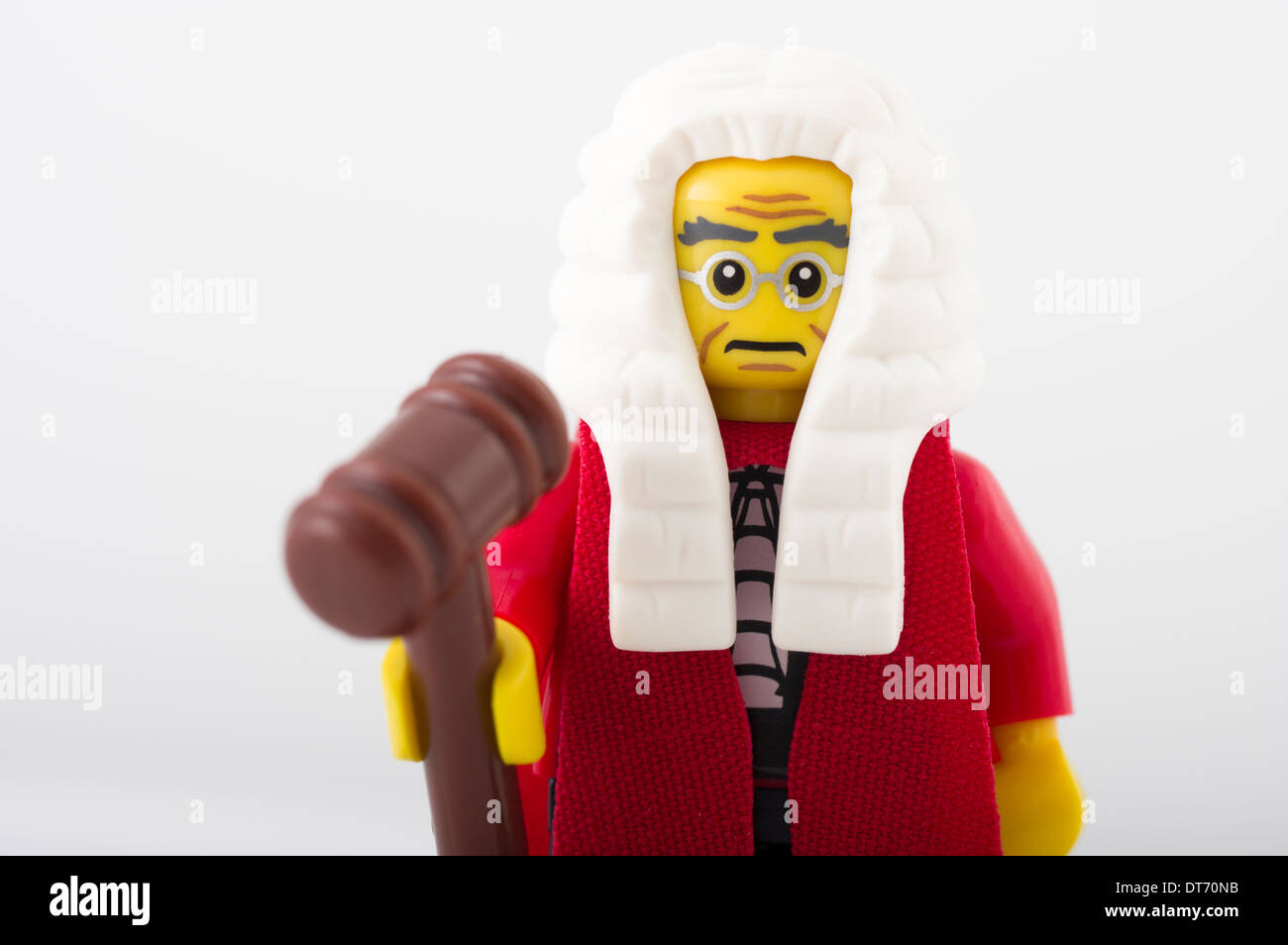 LEGO Minifigur von Lego Gruppe von Ole Kirk Christiansen erfunden gemacht Billund Dänemark Stockfoto
