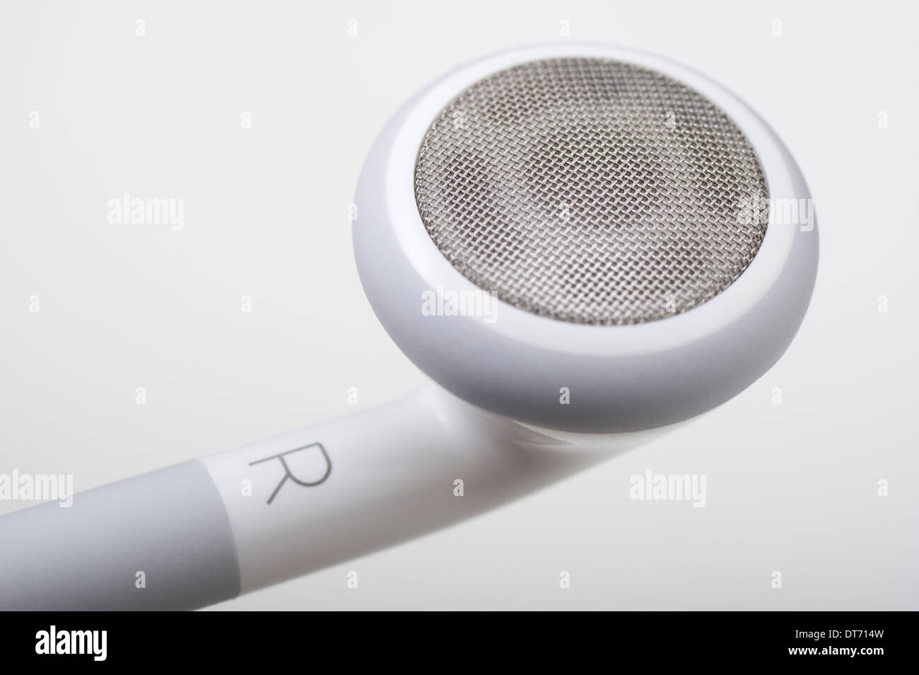 Apple Ohrhörer 2nd Gen ikonischen weißen Kopfhörer Stockfoto